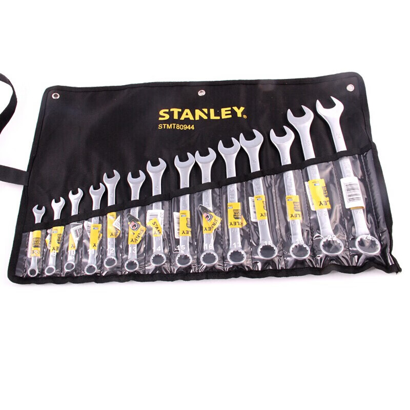 扳手 史丹利 STMT80944-8-23 两用扳手 碳钢 14个高清大图