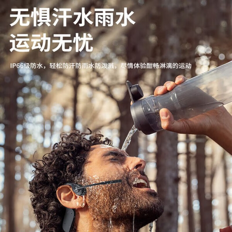 飞利浦(PHILIPS)TAN5609 骨传导蓝牙耳机旋转麦杆黑色高清大图