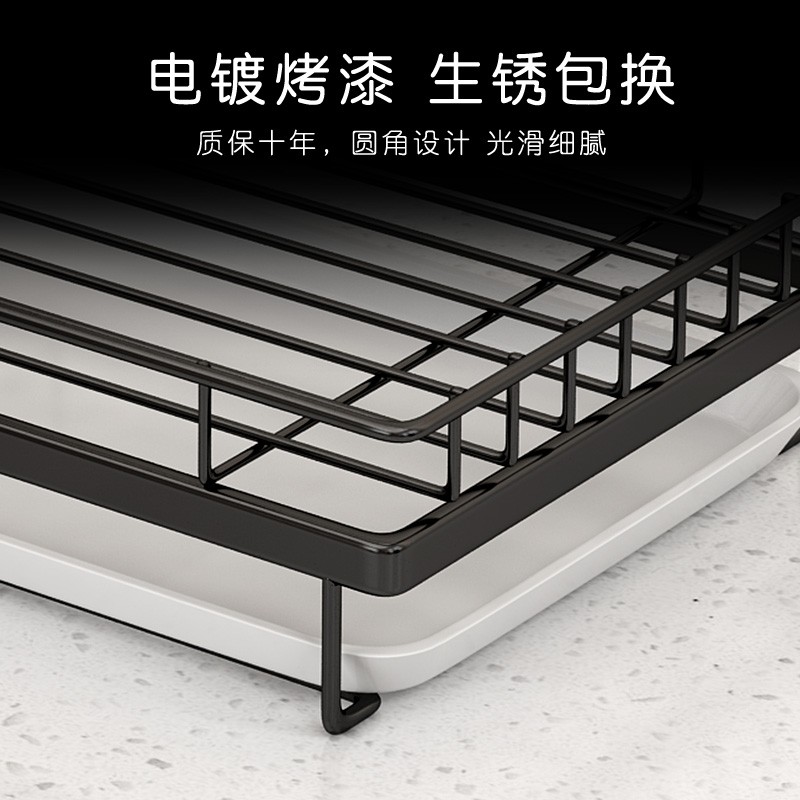 抹布架厨房用品置物架海绵沥水收纳洗碗布台面抹布挂架收纳收纳层架 三维工匠高清大图