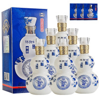 【酒厂自营】洋河镇白酒 精致礼盒装 精品添财缘 白葫芦 粮食酒42度500ml 原浆酒 婚庆喜宴酒水 两瓶 特价