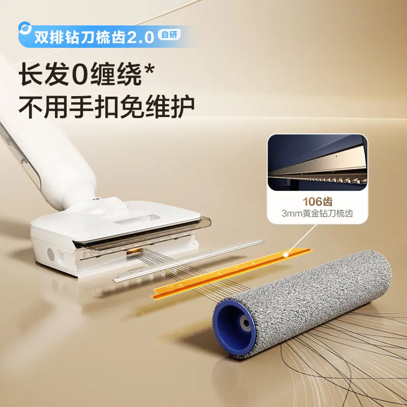 海尔洗地机A3Smart洗拖一体自动清洗无线智能拖地机可冲洗地刷 [顶配新品升级A3Smart]23kPa大吸力高清大图