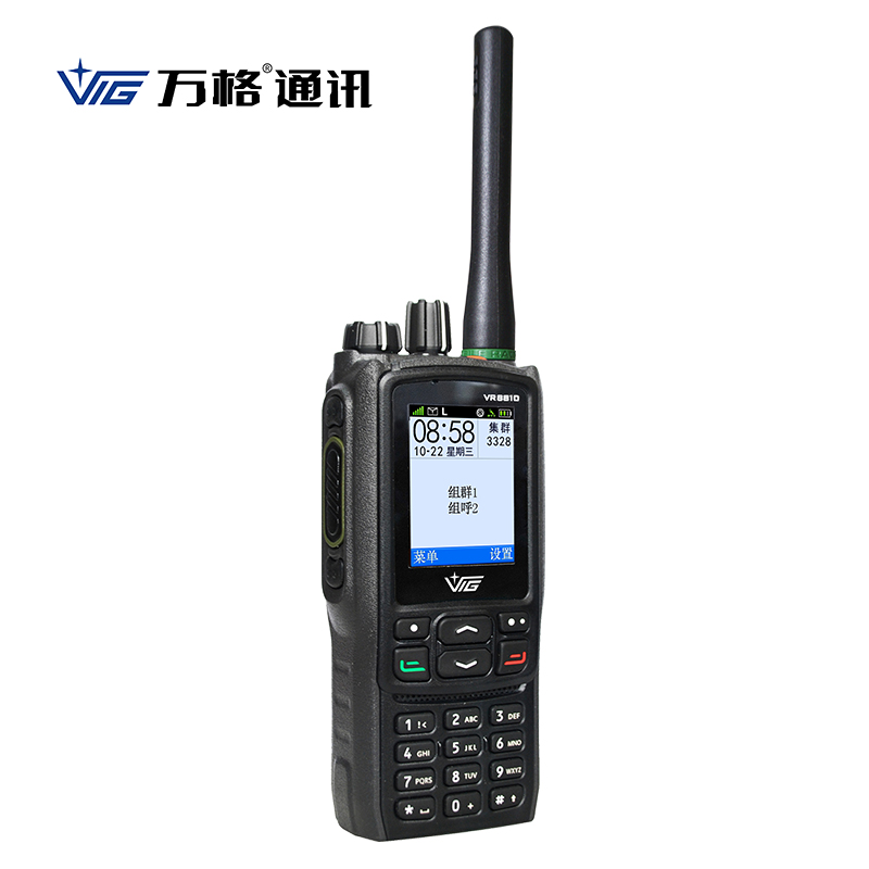 万格数码数字对讲机VR8810 耳机套装 集群 黑色高清大图
