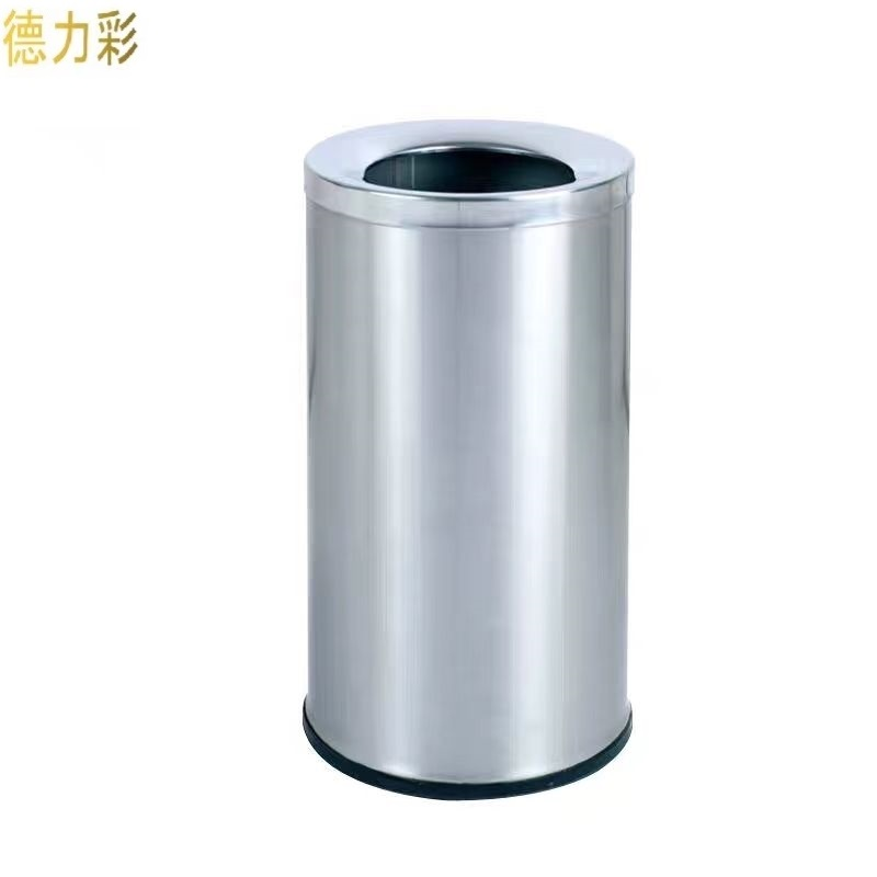 德力彩 不锈钢垃圾桶 直投48cm*83cm 个高清大图