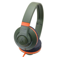 铁三角(Audio-technica)ATH-S300 KH便携式头戴耳机便利的单边出线材风格展现强劲低音音效 卡其色