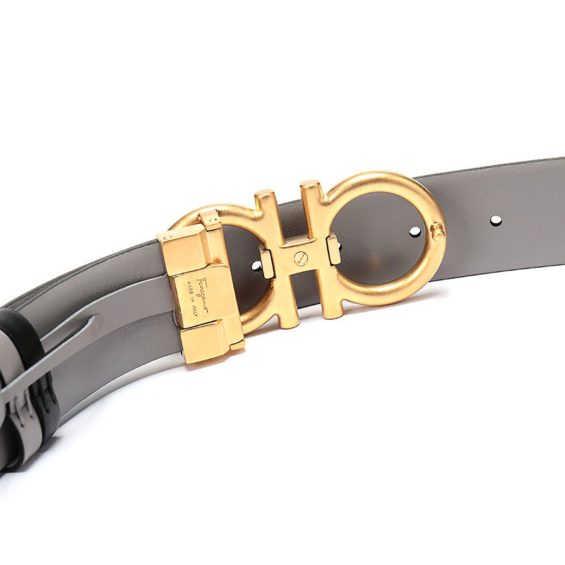 ferragamo菲拉格慕情人节礼物女士牛皮仿古做旧板扣式皮带腰带23b558