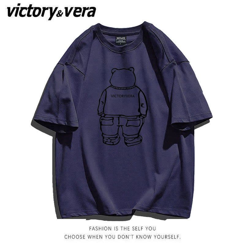 VICTORYVERA短袖t恤女学生2022夏季新款体恤衫韩版宽松ins上衣潮图片