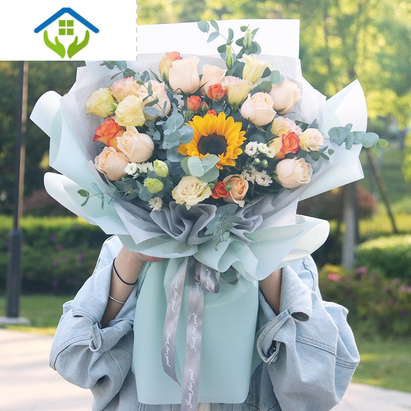 御蓝锦全国玫瑰花混搭向日葵毕业花束青岛鲜花速递同城李沧市南崂山送花报价 参数 图片 视频 怎么样 问答 苏宁易购