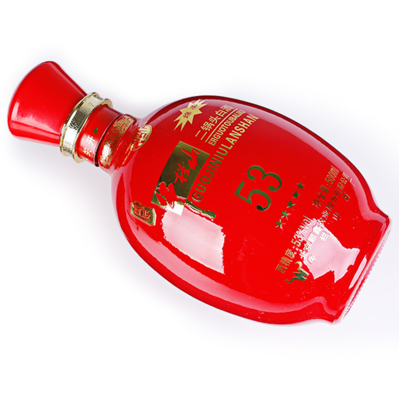 牛栏山 二锅头 国际牛栏山五星红瓷 清香型白酒 53度 500ml单瓶红瓷