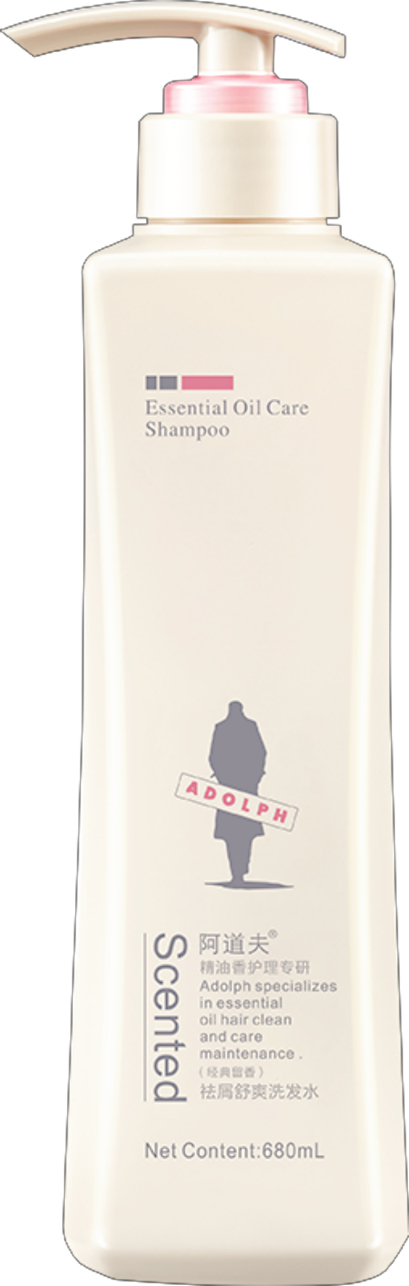 阿道夫精油香护理专研洗发水(净澈清爽)680mlD06(1*24)