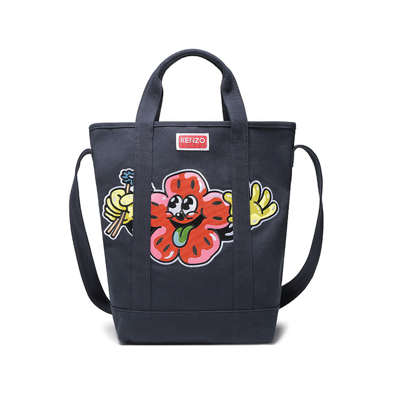 高田贤三kenzo女士休闲手提单肩斜挎包帆布包fd55sa901f34视频