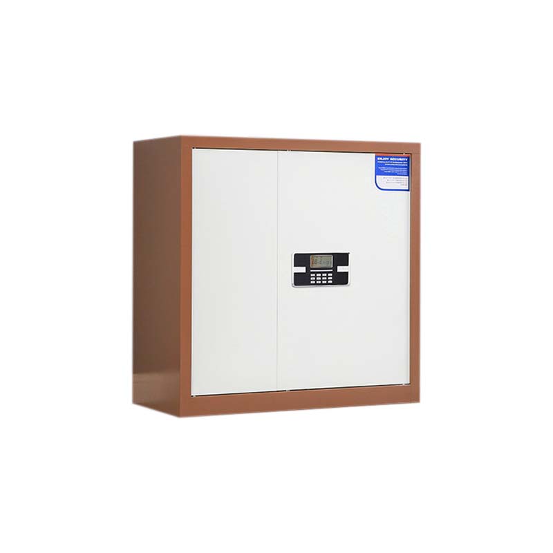 湘渭保密柜财务档案柜文件柜办公室资料储物柜保险柜矮柜咖白-电子密码锁高清大图