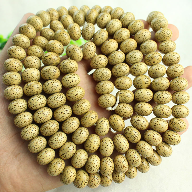 天然星月菩提子手串干磨高密正月原生态黄金籽老料男女手链文玩