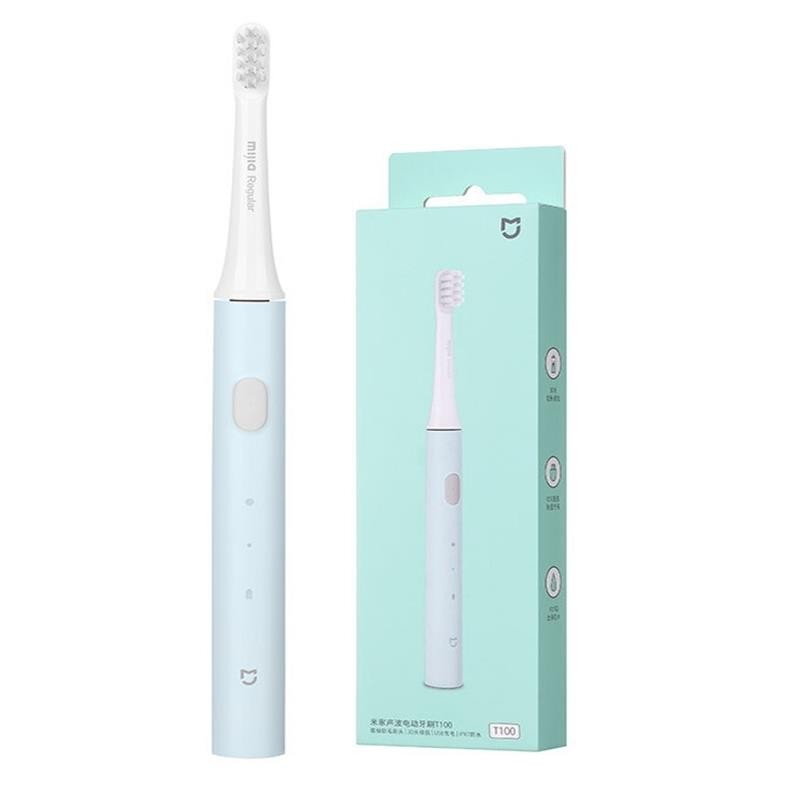 米家声波电动牙刷T100 [白/蓝/粉]高清大图