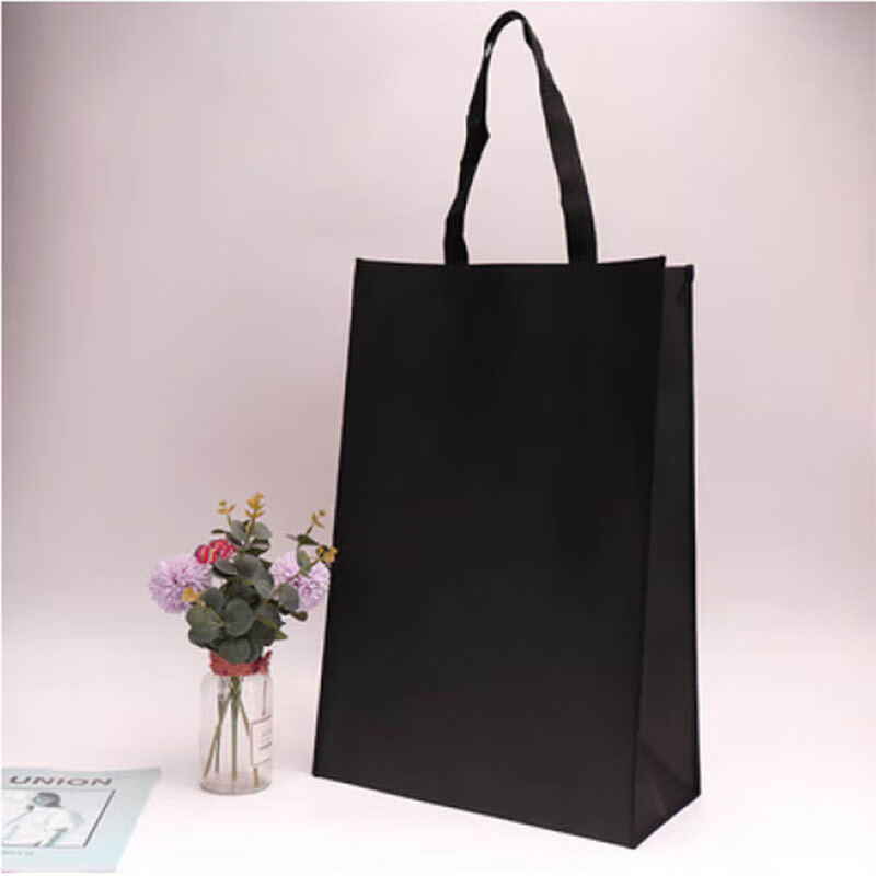 兴安迈 XAM-STD354 35.5cm*10.5cm*44cm 双扣无纺布手提袋 (计价单位:个) 黑色高清大图