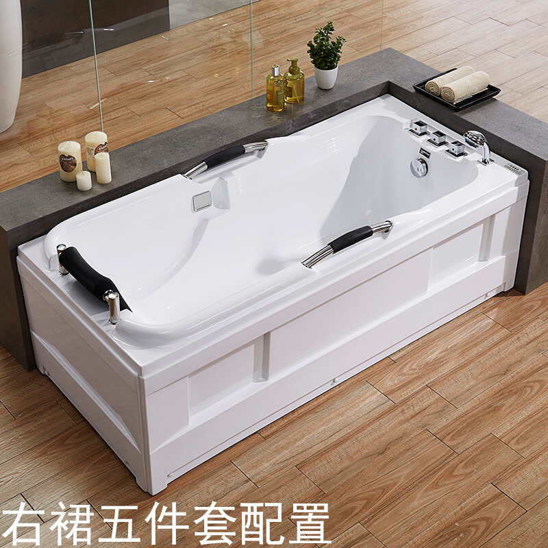 浴缸亚克力冲浪按摩浴缸恒温浴缸五件套浴池浴盆1218米波迷娜bomina