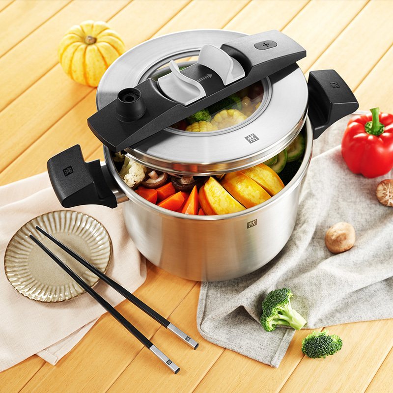 双立人(ZWILLING)新品高压锅大容量6L家用压力锅煤燃气电磁炉通用全家专柜款