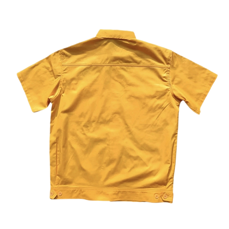 阿祺果 黄色夏季短袖工作服 LB-22Z9 件高清大图