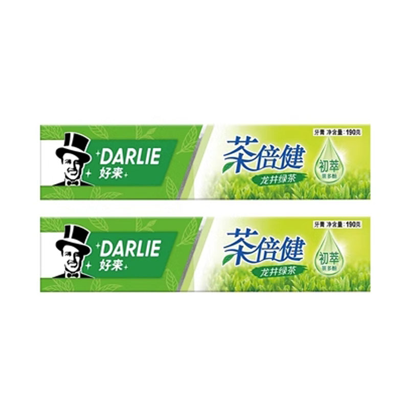 芳美达 DARLIE好来(原黑人)牙膏茶倍健绿茶190G*2 两只装