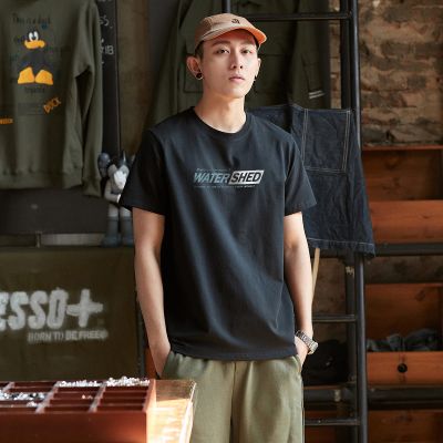 [1.5折价26元]唐狮短袖T恤男士T恤短袖青少短袖t前胸多排文字撞色方块短袖T