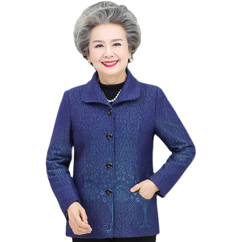 艳如飞奶奶装春装女装60岁老太太外套70老人衣服中老年80妈妈春秋季