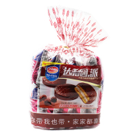 达利园巧克力派300g袋装早餐面包注心派办公室零食点心 巧克力派30克*10枚