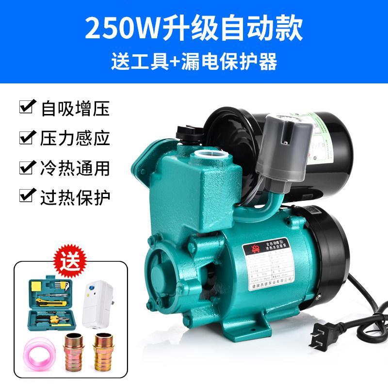 家用自吸泵CIAA自来水管道泵220V小型加压抽水机 自动增压吸水泵 250w 自动+漏保