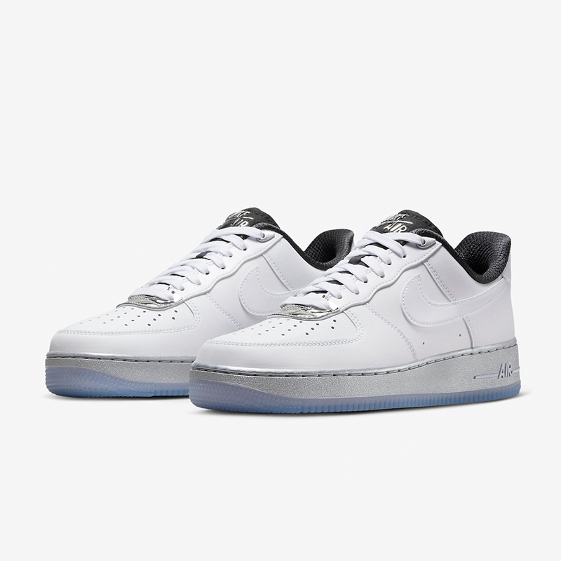nike air force 1 low "white chrome" 防滑 低帮 板鞋 女款 白色dx