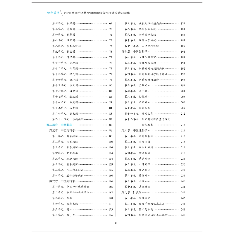 醉染图书20全国中医执业理医师资格应试习题集9787567920880高清大图