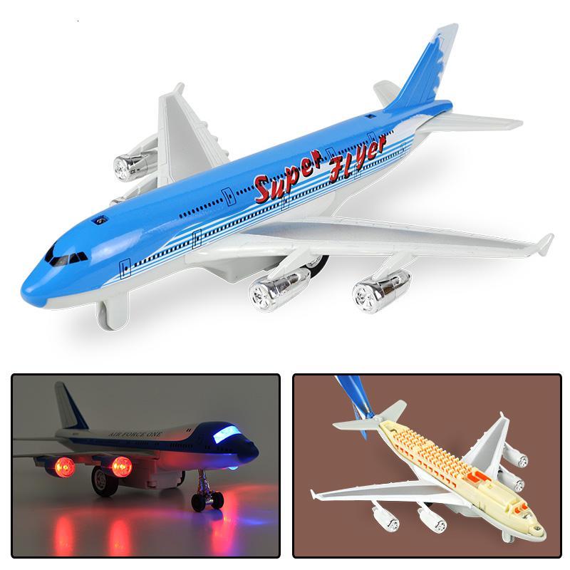 仿真民航客机空中巴士a380合金模型波音747金属儿童玩具回力飞机a380
