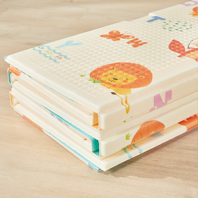 儿童爬行垫加厚婴儿客厅家用可折叠xpe宝宝双面加厚2cm爬爬垫拼接