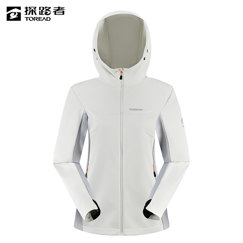 探路者 女式针织软壳外套 TAEEAN82043/件高清大图