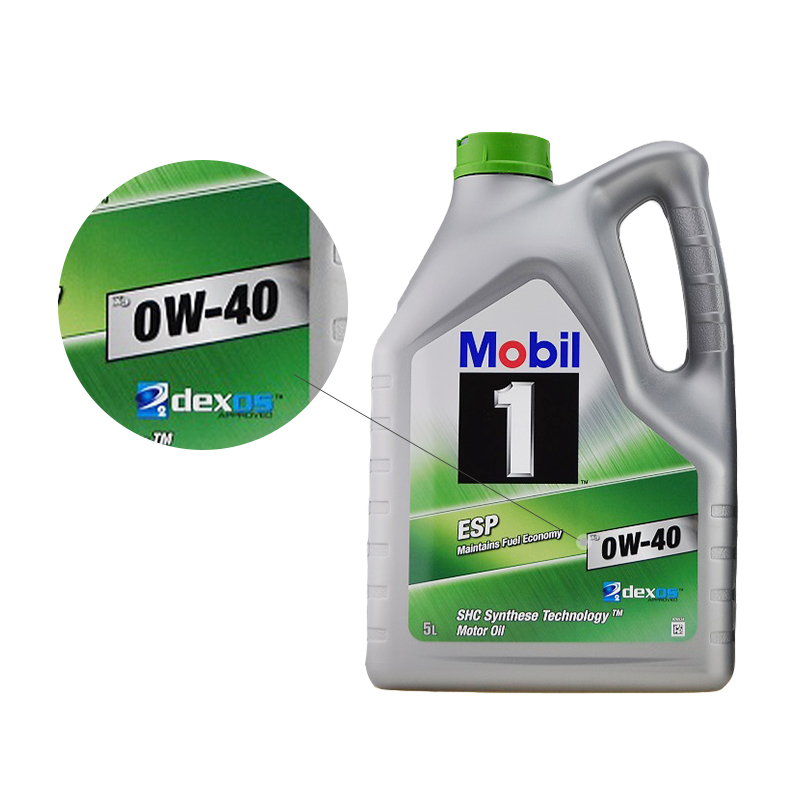 [环保ESP] 欧洲进口 Mobil美孚1号全合成机油 ESP 0W-40 C3 SN级 5L