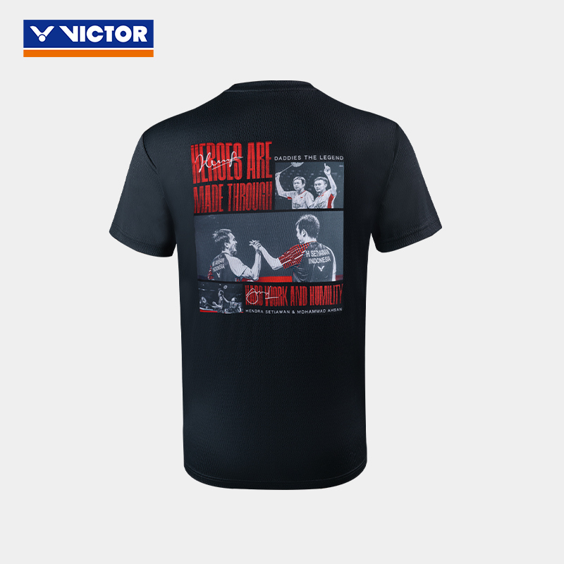 VICTOR/威克多 羽毛球服亨山组合纪念T恤T-501DTL