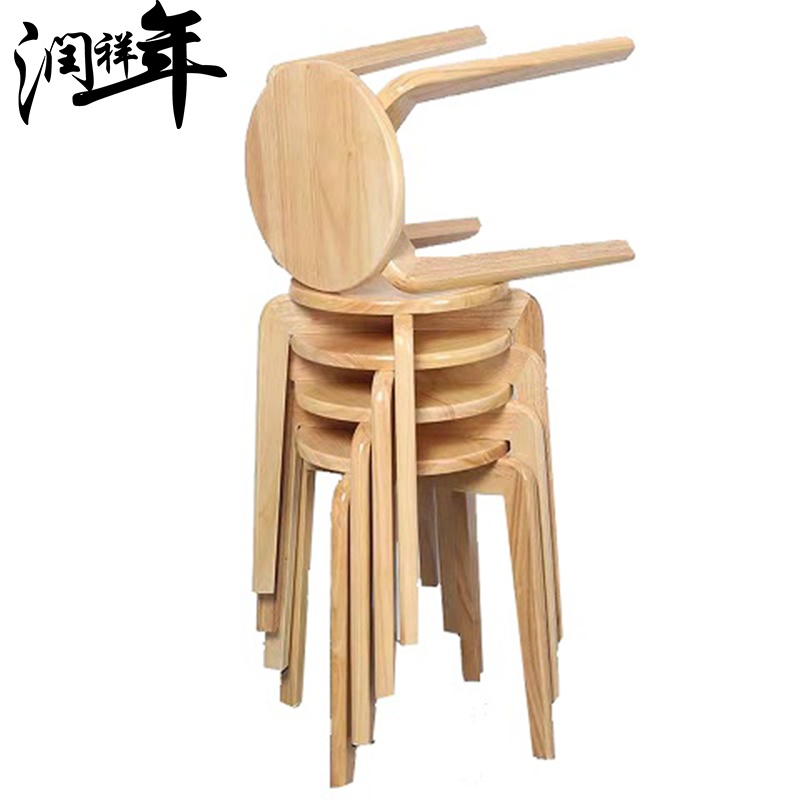 实木圆凳 餐桌凳YZ900/把高清大图