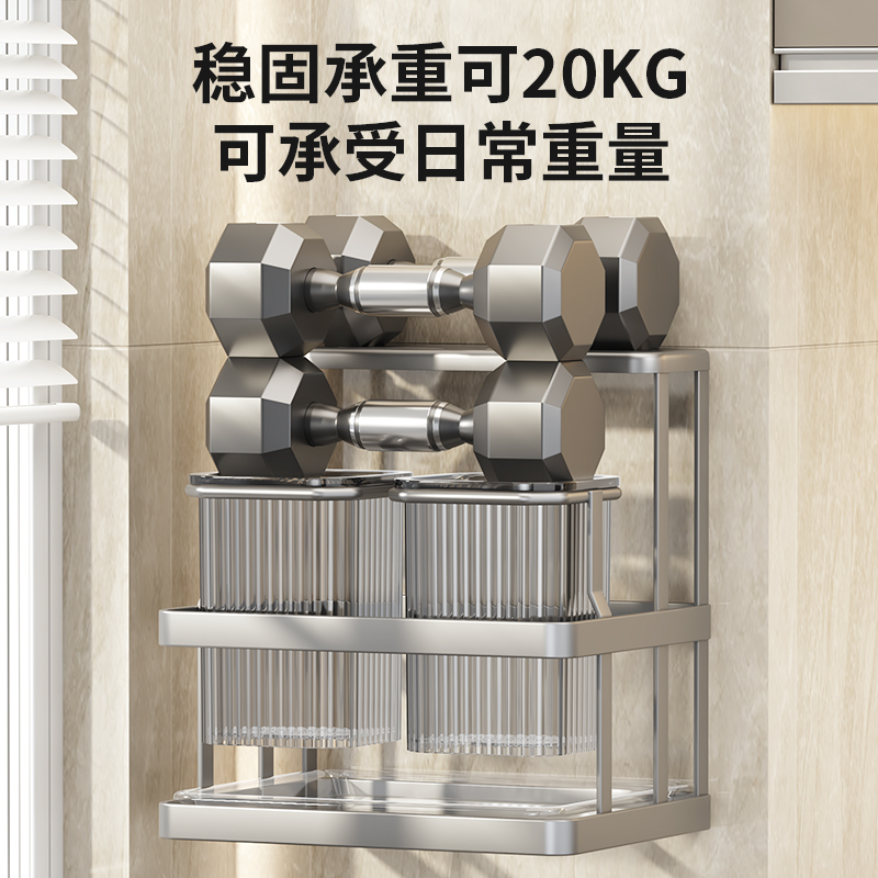 [补贴10%]厨房刀架筷子笼置物架壁挂多功能菜板刀具一体收纳架筷笼菜刀挂式高清大图