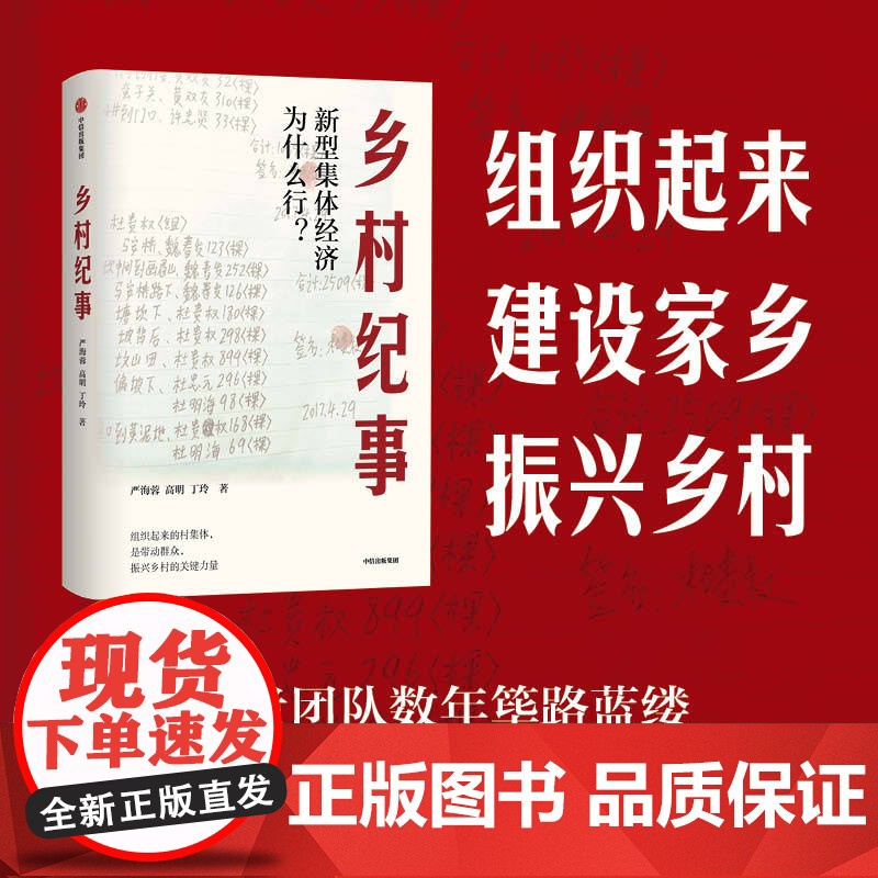 乡村纪事 新型集体经济为什么行? 严海蓉,高明,丁玲 著 经济理论经管、励志 正版图书籍 中信出版社高清大图