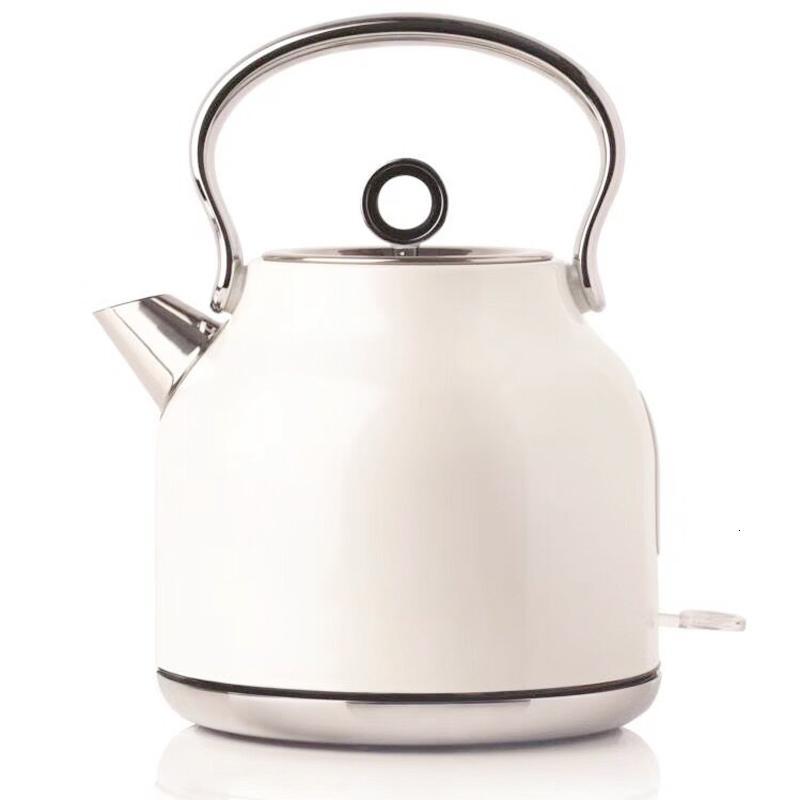 烧水壶304烧水器黄金蛋家用大容量复古电热水壶自动断电米白色