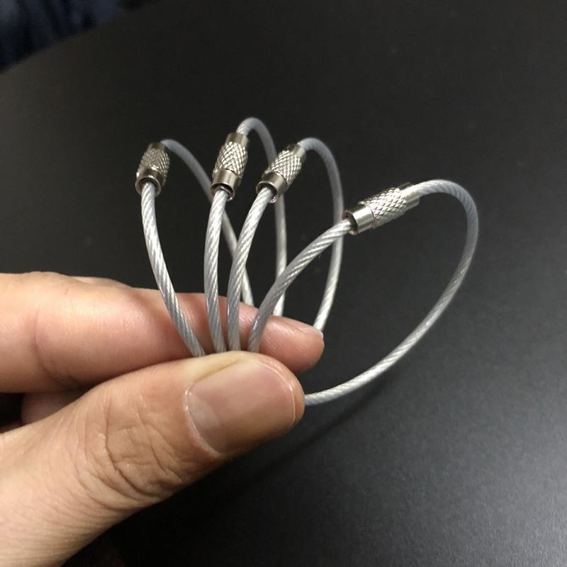 newlake钢丝绳圈钥匙扣钥匙环收纳钥匙串户外背包挂件扣汽车钥匙扣