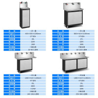 乐创(lecon)直饮机商用开水器学校公司工厂用饮水机医院饭堂用大型不锈钢直饮电热 台式一开两温(220V/3KW)