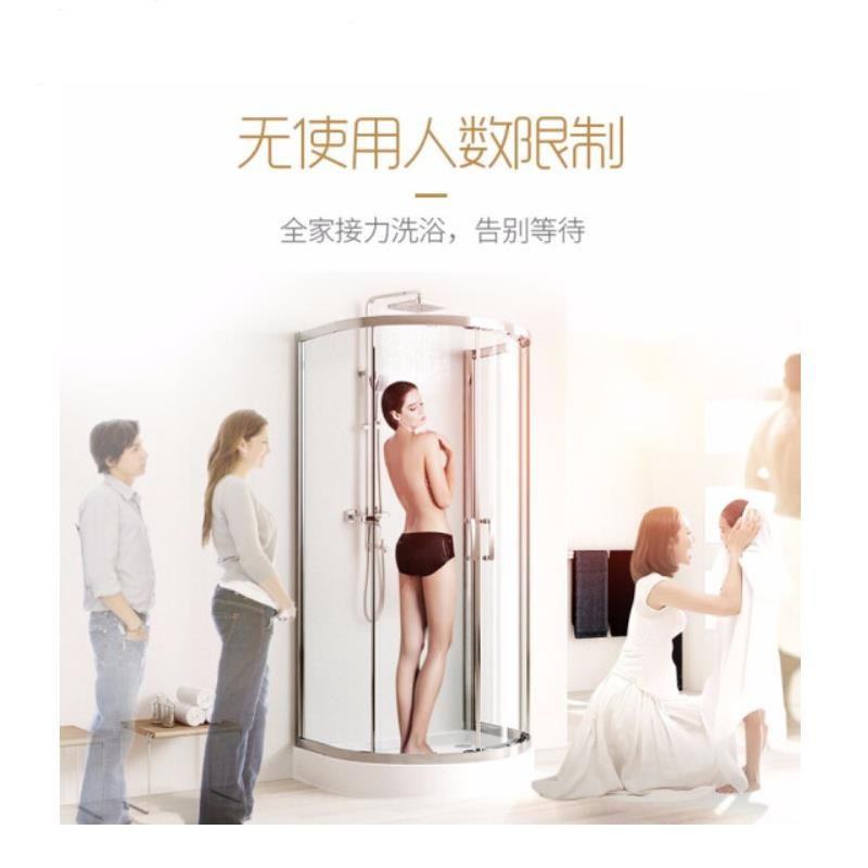 格林姆斯(GLEMOS)GS8-65B速热式电热水器 双胆循环加热ECO节能全智能恒温16升储水 6500W 黑白配