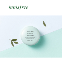innisfree 悦诗风吟 新薄荷控油矿物粉饼 持久定妆 干粉饼 蜜粉 控油平衡 白色透明 8.5g 控油款