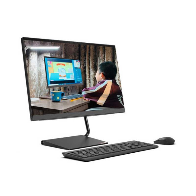 联想(Lenovo)AIO520逸 23.8英寸一体机电脑(I3 16G 1T固态 无线键鼠 黑色)定制