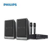 飞利浦(PHILIPS)CSS6002K家庭ktv音响套装影院家用三合一功放 6寸黑色音箱