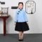 儿童民国学生装童装演出服装中国女童古装民国风五四青年朗诵夏装 酒红色男款 100