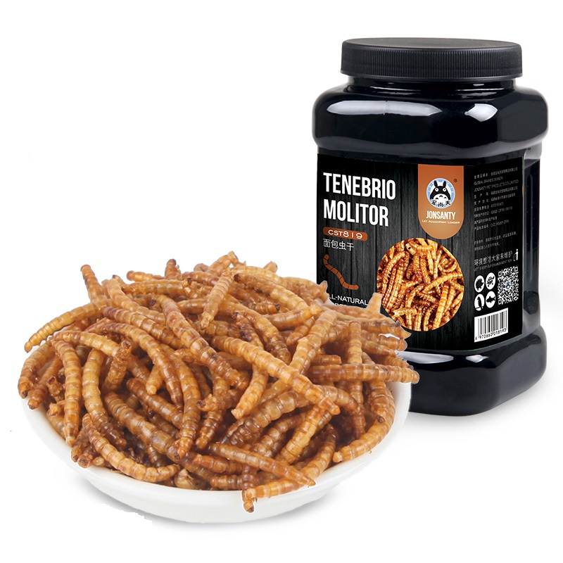 面包虫虫干粉虫鹦鹉鱼乌龟金龙鱼画眉鸟鱼饲料500克高清大图