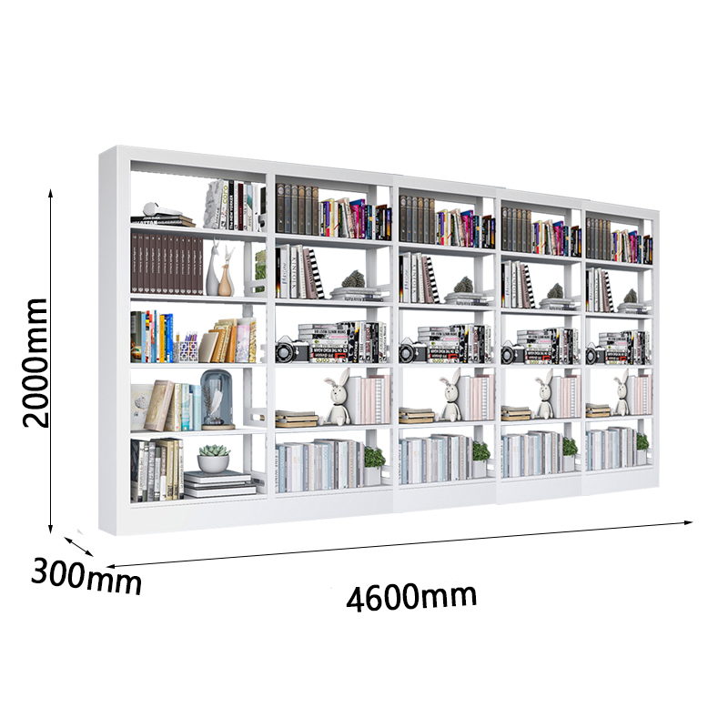 圣承启 铁皮书架 五列 组高清大图