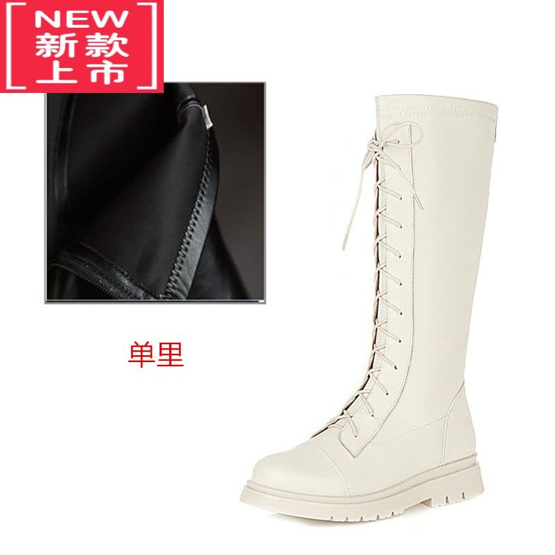 可莉允女童马丁靴2022春秋新款公主皮靴高筒长靴走秀演出鞋单靴儿童靴子图片