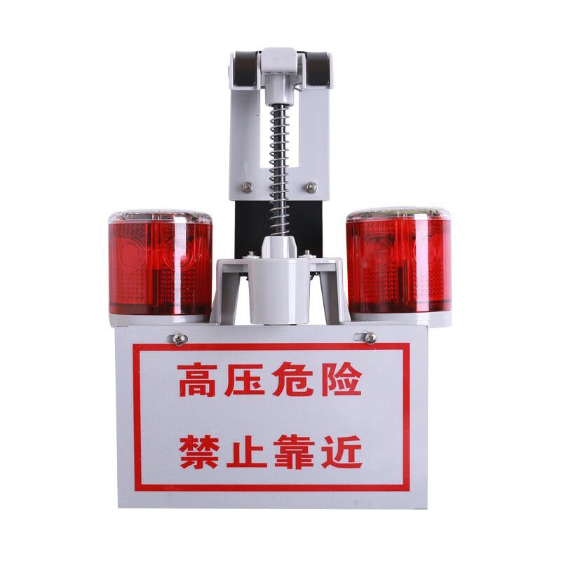 讯博士 TYNJSD100 单头0.4w IP65 续航时间:600h、电压等级:1.2V、红光/约3300K、LED、线上双头 75次/分钟 太阳能信号警示灯 (计价单位:盏)高清大图