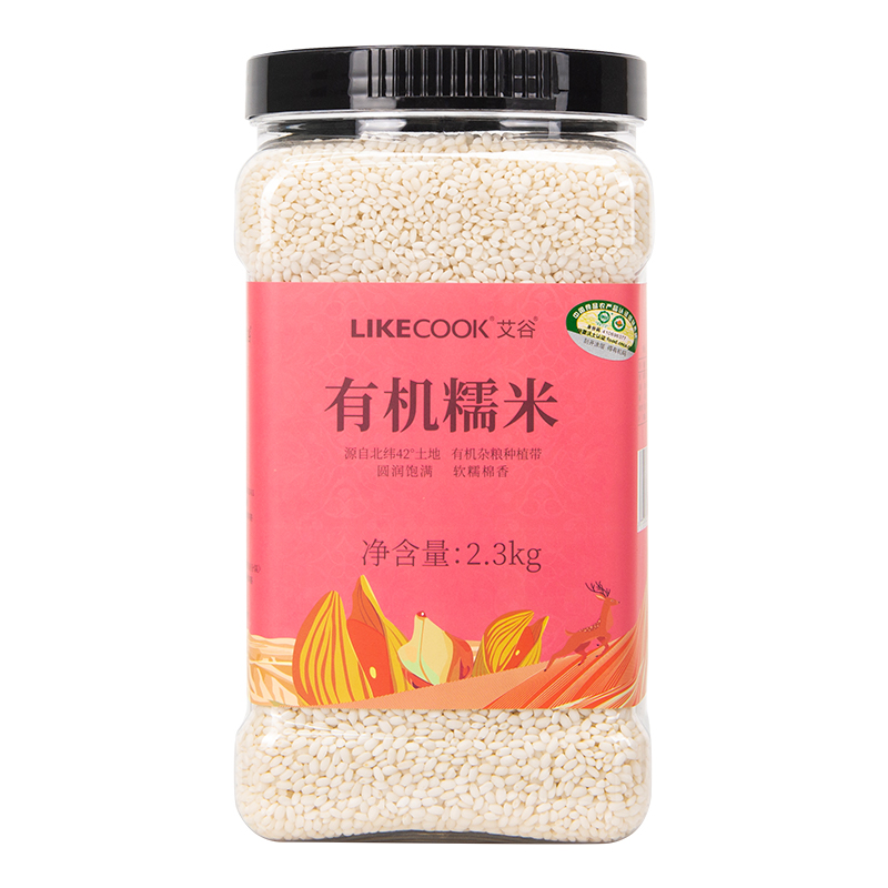 艾谷 有机 糯米2.3kg高清大图