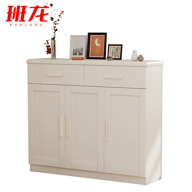 班龙鞋柜三门120*32*98cm台高清大图